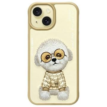 Coque Chien iPhone 15 Nimmy Friends Glasses Cool - Kaki