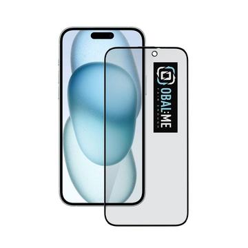 Protection d\'écran iPhone 15 Plus/16 Plus en verre trempé Obal:Me Privacy 5D - 9H - Bordure noire