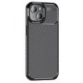 Coque iPhone 15 Plus en TPU Beetle Fibre de Carbone - Noire