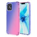 Coque iPhone 15 Plus en TPU Antichoc Pente - Bleue / Rose