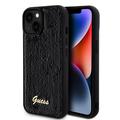 Coque iPhone 15 Plus Guess Sequin Script Logo - Noire