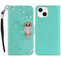 Etui iPhone 15 Plus Owl Rhinestone
