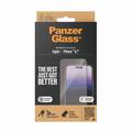 Protecteur d'Écran iPhone 15 Plus PanzerGlass Ultra-Wide Fit EasyAligner - Bord Noir