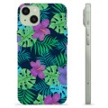 Coque iPhone 15 Plus en TPU - Fleurs Tropicales