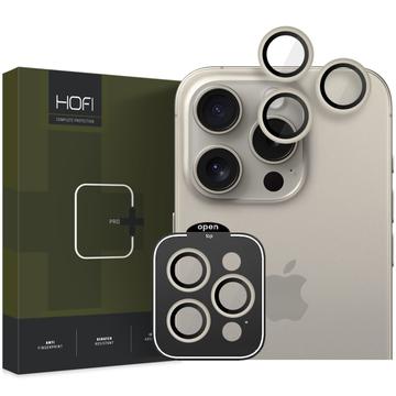 Protecteur d\'Objectif iPhone 15 Pro/15 Pro Max Hofi Camring Pro+ - Titan / Bord Noir