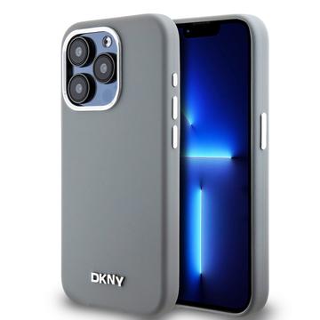 Coque iPhone 15 Pro DKNY Liquid Silicone Metal Logo - Compatible Magsafe