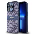 Coque pour iPhone 15 Pro DKNY Repeat Pattern Tonal Stripe - Bleu