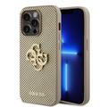 Coque Coque iPhone 15 Pro Guess Perforated 4G Glitter Logo - Or