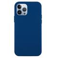 Coque iPhone 15 Pro en Silicone Liquide - Bleue