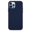 Coque iPhone 15 Pro en Silicone Liquide - Bleu Foncé