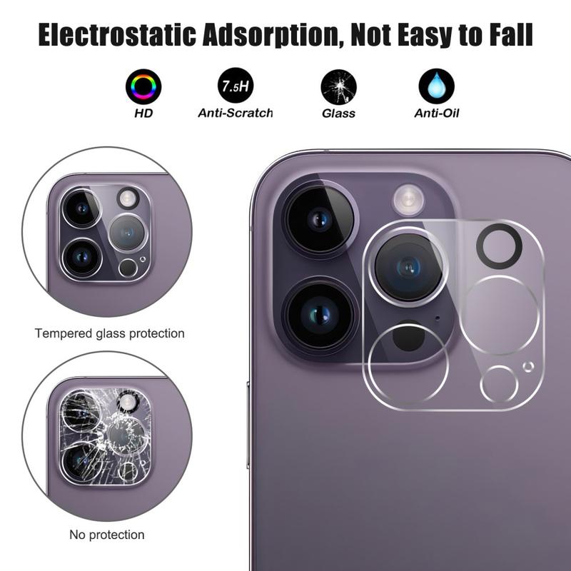 Protection Verre Trempé Caméra IPhone 17 Pro Max | 2 Pièces | Dureté 9H | Anti-rayures Et Chocs