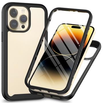 Coque iPhone 15 Pro Max - Série 360 Protection - Noire / Claire