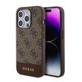 iPhone 15 Pro Max Guess 4G Stripe Case - Compatible MagSafe - Marron