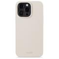 Coque iPhone 15 Pro Max en Silicone Holdit - Beige clair