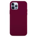 Coque iPhone 15 Pro Max en Silicone Liquide - Bordeaux