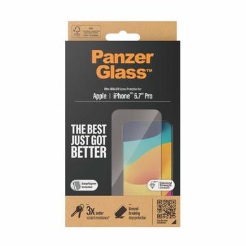 Protecteur d\'Écran iPhone 15 Pro Max PanzerGlass Ultra-Wide Fit EasyAligner