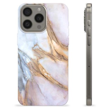 Coque iPhone 15 Pro Max en TPU - Marbre Élégant