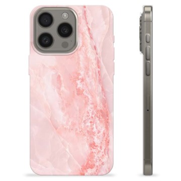 Coque iPhone 15 Pro Max en TPU - Marbre Rose