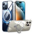Coque iPhone 15 Pro Max Torras Upro Ostand Clear - Compatible MagSafe - Transparente