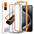 Protecteur d'Écran - 9H -iPhone 15 Pro Spigen ALM Glas.tR - 2 Pièces