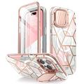 iPhone 15 Pro Supcase Cosmo Mag Hybrid Case - Marbre rose