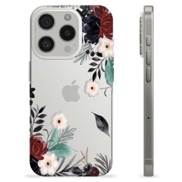 Coque iPhone 15 Pro en TPU - Fleurs d\'Automne