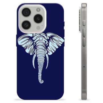 Coque iPhone 15 Pro en TPU - Éléphant