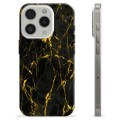 Coque iPhone 15 Pro en TPU - Granit Doré