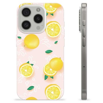 Coque iPhone 15 Pro en TPU - Motif Citron