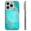 Coque iPhone 15 Pro en TPU - Tourbillon Turquoise