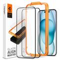 Protecteur d'Écran - 9H -iPhone 15 Spigen ALM Glas.tR - 2 Pièces