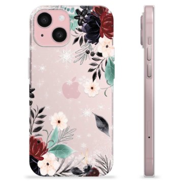 Coque iPhone 15 en TPU - Fleurs d\'Automne