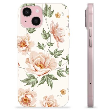 Coque iPhone 15 en TPU - Motif Floral