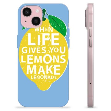 Coque iPhone 15 en TPU - Citrons