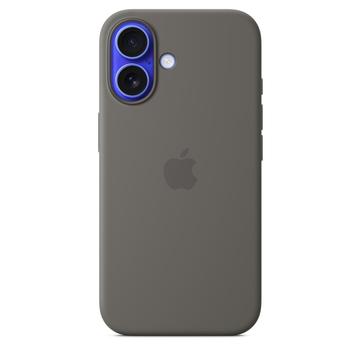 Coque iPhone 16 en Silicone avec MagSafe Apple MYY33ZM/A - Gris pierre