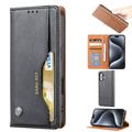 Étui portefeuille iPhone 16 pour jeu de cartes - Noir