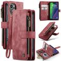 Étui Portefeuille iPhone 16 Multifonctionnel Caseme C30 - Rouge