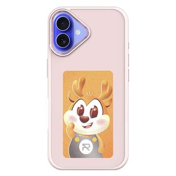 Coque DIY E-InkCase NFC pour iPhone 16 - Rose