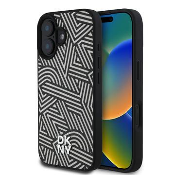 Coque iPhone 16 DKNY Crosswalk Modèle - Compatible MagSafe - Ivoire / Noire