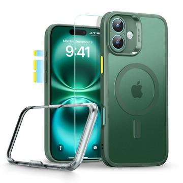 Ensemble iPhone 16 ESR HaloLock MagSafe Classic Pro - Vert givré