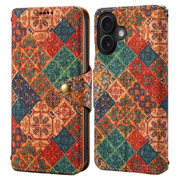 Étui portefeuille iPhone 16 Quatre Saisons - Hiver