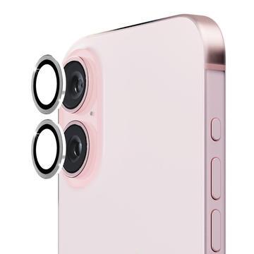 Protecteur d\'Objectif iPhone 16/16 Plus en Verre Trempé Hat Prince - Argenté