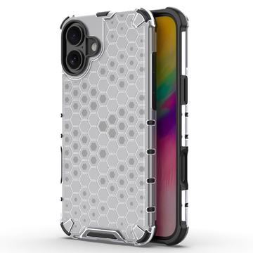 Coque Hybride iPhone 16 Honeycomb Armored - Grise