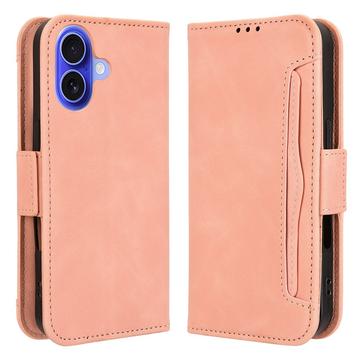 Étui portefeuille iPhone 16 Plus Porte-Cartes - Rose