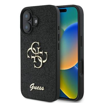 Coque iPhone 16 Plus Guess Fixed Glitter 4G Metal Logo