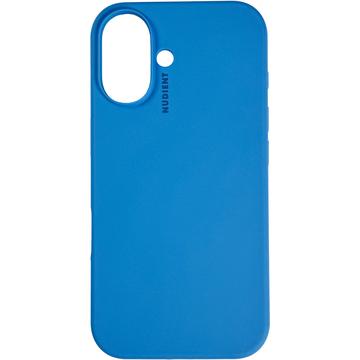 Coque iPhone 16 Plus en Silicone Nudient Base - Bleue