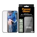 Protection d'écran iPhone 16 Plus/15 Plus PanzerGlass Ceramic Protection Ultra-Wide Fit EasyAligner - 9H - Bordure noire