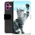 Étui Portefeuille Premium iPhone 16 Plus - Chat