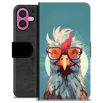 Étui Portefeuille Premium iPhone 16 Plus - Poule