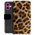Étui Portefeuille Premium iPhone 16 Plus - Léopard